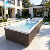 Piscine Spa Avancée 2026 avec Système Musical Bluetooth et Cascade Intégrée pour Hydrothérapie Professionnelle à Domicile