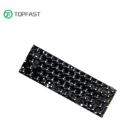 PCB keyboard mekanik GK64xs warna kustom 65% tombol, mendukung QMK, via, BT5.0, hotswap, tipe C, tanpa kabel