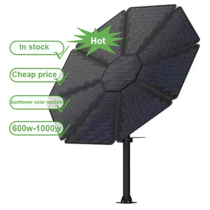 Off Grid Solar Sunflower Power Plant System Solar Panel 1kw Sunflower Solar Panels Complete Power Solar System For Home