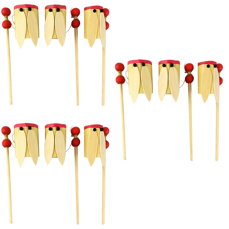 Детские музыкальные игрушки-антистресс, интеллектуальная сенсорная игрушка, бамбуковые цикады, звуковой вибратор, деревянный дождь, тропическая палочка, музыкальный инструмент