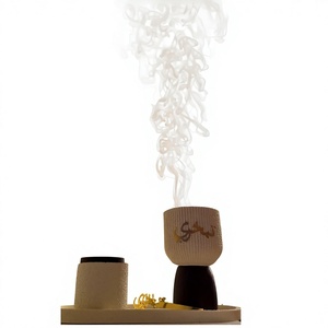 Quemador de Incienso Metálico Estilo Nórdico, Diseño con Escritura Árabe, Difusor de Aromaterapia de Sándalo, Religioso, Orgánico, Natural - Product Image 1