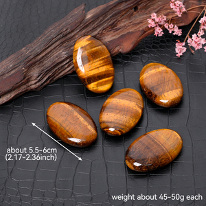 Bán buôn số lượng lớn tinh thần Massage tinh thể đá lo lắng Đá <span class=keywords><strong>Tiger</strong></span> <span class=keywords><strong>Eye</strong></span> Palm đá cho Thiền - Product Image 5