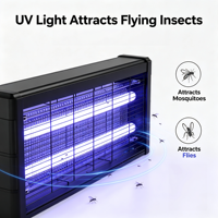 Piège à insectes LED UV d'intérieur JZ, en ABS, écologique, anti-moustiques et anti-mouches, électrique et rechargeable