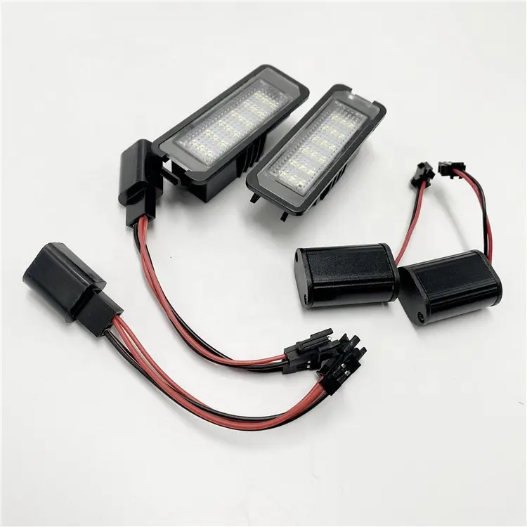 2pcs blanco LED coche número de licencia Placa de Canbus 12V para VW Golf II MK2 1983-1992 Jetta II 1984-1991 lámpara de cola