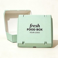 Vente flash - Boîte d'emballage en papier kraft personnalisée avec logo pour la restauration rapide, salades, frites, hamburgers, poulet frit, contenants à emporter