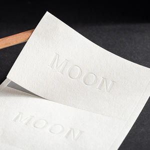 Tùy chỉnh thương hiệu 3D logo dập nổi kết cấu giấy Sticker dập nổi nhãn Matte hộp vết sưng niêm phong dán - Product Image 3