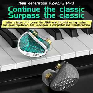 KZ-auriculares <span class=keywords><strong>AS16</strong></span> <span class=keywords><strong>Pro</strong></span> de 16Ba, dispositivo de audio con estructura equilibrada, estéreo, HIFI, Monitor de oído, cancelación de ruido - Product Image 2