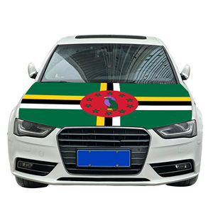Accessoire de véhicule d'impression numérique de couverture de capot de <span class=keywords><strong>voiture</strong></span> de drapeau des Caraïbes personnalisé de qualité supérieure pour le carnaval et les défilés nationaux - Product Image 5