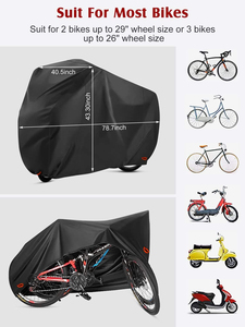 防水牛津布自行车罩适用于山地公路电动自行车 200x70x110CM 防尘防风防晒防刮擦 - Product Image 3