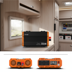 <span class=keywords><strong>Fchao</strong></span> อินเวอร์เตอร์พลังงานเฟสเดียว3KW จอแสดงผล LCD เอาต์พุตคู่12V DC 220V AC เพียวไซน์เวฟสำหรับใช้ในบ้านยานยนต์ - Product Image 1