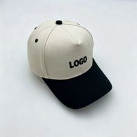 Gorra de Béisbol de Algodón de Dos Tonos con Bordado Personalizado, 6 Paneles, Visera en Contraste, Estilo Dad Hat