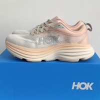 Chaussures de course HOKAS Bondi 8 unisexes de haute qualité, légères, à semelle épaisse, respirantes et tendance