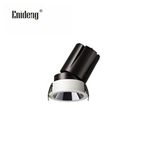 Spot LED encastrable réglable sans cadre, projecteur mural, downlight dimmable à montage au plafond pour centre commercial