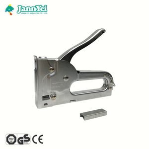 Pistola grapadora manual JJY607 con certificación GS, naranja, de carga trasera, multiusos, ligera, con acabado de pintura horneada. - Product Image 1