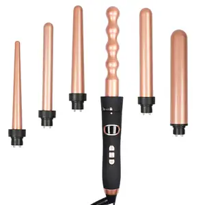 Professional automatic rotating curling iron Ceramic Heating Hair Curler Interchangeable Curling Iron Wands tonging machine