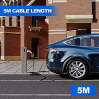 Câble de chargeur EV 16A 32A très vendu, longueur 10 mètres, câble TPU de haute qualité Tesla pour station de recharge de véhicules électriques