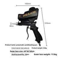 Yayang Mini sablage pneumatique portatif transfrontalier, accessoire d'outil portable, capacité du réservoir de 100, distance de pulvérisation effective de 15 m