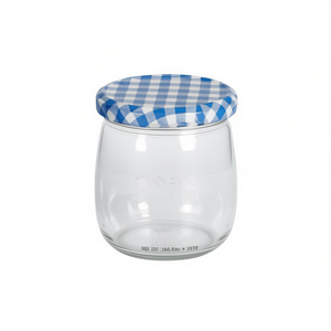 Emsy Screw <b>Top</b> Jar 420Ml <b>Checkered</b> Lid Storage Bottle - Product Image 2
