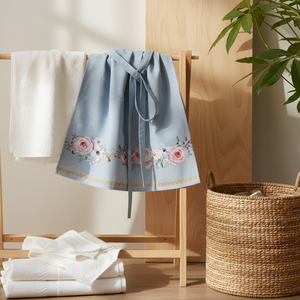 Tablier de cuisine Maison d'Hermine Ibiza en coton 100% avec sangle de cou réglable, poche discrète et longues attaches, multifonctionnel pour femmes/hommes chefs - Product Image 5