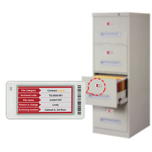 Pantalla de Papel Electrónico en Oferta, Pantalla de Tinta Electrónica de 2.13 Pulgadas, Negra, Blanca, Roja, Amarilla, Cuatro Colores, Señalización Digital Electrónica para Oficina, Etiquetas Eink - Product Image 1