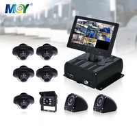 MCY – 8 caméras CMSV6 plate-forme en temps réel APP PC moniteur à distance MDVR 4G GPS WIFI voiture camion DVR véhicule