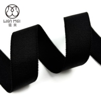 Sangle de soutien-gorge en sergé jacquard noir, vente en gros d'usine, 10-25 mm, en nylon antidérapant, souple et réglable, élastique pour l'épaule