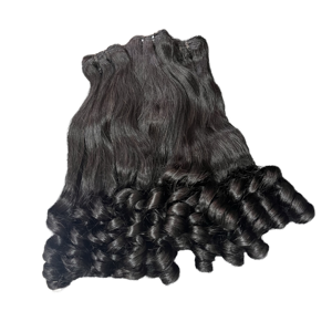 ผมมนุษย์แท้เรมี่ผมดิบแบบอินเดียผมหยิก100% ผมทอแบบคู่ - Product Image 3