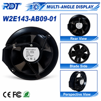 Industrieller AC-Kühlventilator W2E143-AB09-01 Kompakter Lüfter Energieeffiziente Luftzirkulationslösung HVAC-Ausrüstung