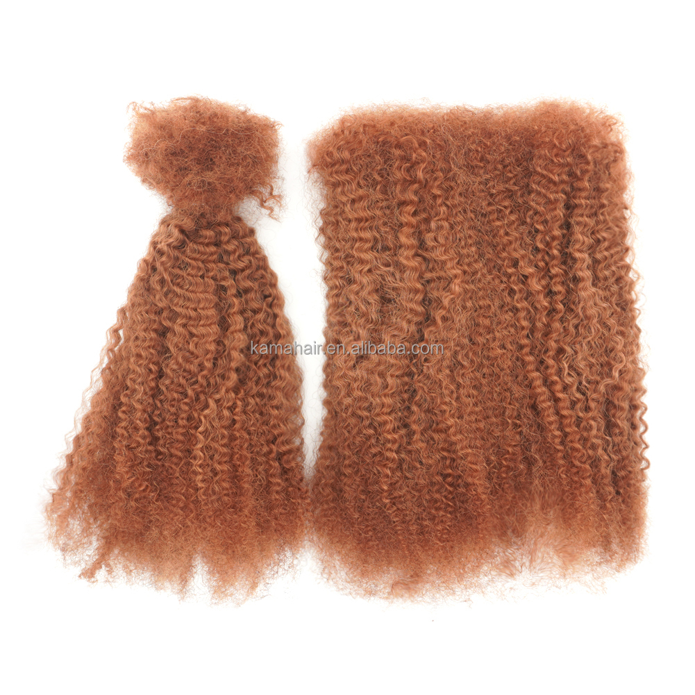 Vast Hair KAMA Microlocs Human Hair Extensions Natural Dark Brown Afro Kinky Bulk Human Hair for Braids Curly thumbnail 2