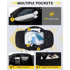 Bolsa de Gimnasio para Hombre, Bolsa de Viaje Grande, para Deportes, Viajes de Fin de Semana, Pernoctaciones - Product Image 6