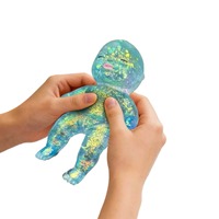 Natasha Puppe Große Bunte Glitzer Schwarze Quetschbare Gummi-Farbverlauf Maltose Langsam Zurückfedernde Stressabbau-Spielzeug Unisex Ab 14 Jahren