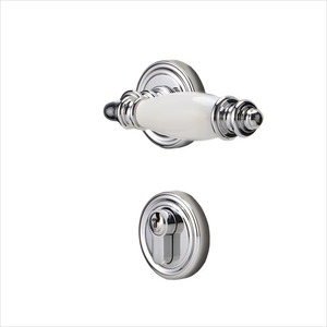 Ensemble de serrures de porte de luxe <span class=keywords><strong>en</strong></span> laiton plaqué or avec poignée <span class=keywords><strong>en</strong></span> céramique, fermeture magnétique silencieuse pour portes <span class=keywords><strong>en</strong></span> bois de chambre, kits de quincaillerie pour propriétés - Product Image 1