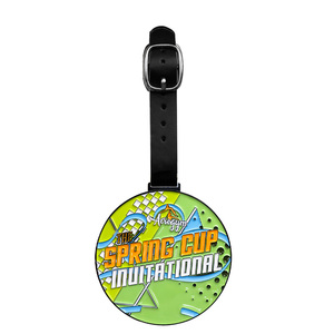 Etiqueta de Nombre para Bolsas de Tenis Grandes, Diseño Libre, Aleación de Zinc, Color Pintado, para Bolsas de Libros - Product Image 1