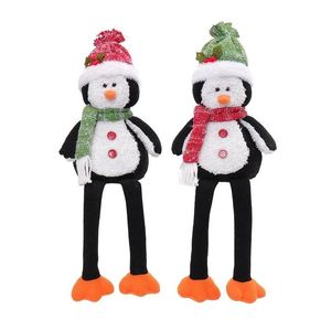 Juego de 2 Pingüinos Navideños Luminosos, Muñecos de Peluche con LED Cálidos para Niños, Regalo de Navidad y Decoración del Hogar - Product Image 5