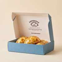 Ensemble d'emballages personnalisés pour empanadas, papier kraft de qualité alimentaire, sac à emporter, boîte à pâtisserie, pochette alimentaire résistante à la graisse