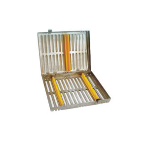 Cassette de stérilisation en acier inoxydable pour autoclave dentaire pour 10 instruments - Product Image 3