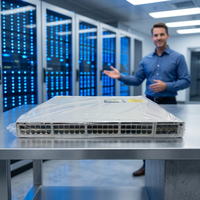 Conmutador Apilable Network Advantage de 48 Puertos UPOE para C9300-48U-A con 8 Puertos SFP 10G, Soporte QoS, SNMP y VLAN