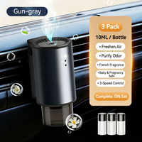 Diffuseur d'arômes pour voiture en alliage d'aluminium 10 ml, électrique, intelligent, à évaporation temporisée pour aérateurs, désodorisant longue durée