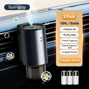 Diffuseur d'arômes pour voiture en alliage d'aluminium 10 ml, électrique, pour aérateurs, désodorisant et parfumant - Product Image 6