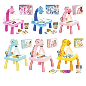 Vente chaude Éducatif Peinture Chevalet Jouet Apprentissage Girafe dinosaure Table D'écriture Projection Planche <span class=keywords><strong>À</strong></span> Dessin jouets pour Enfants - Product Image 1