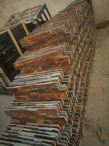 Panneau mural décoratif <span class=keywords><strong>extérieur</strong></span> de style moderne avec <span class=keywords><strong>colle</strong></span> rouillée pour cheminées Villas fendues extérieures Antiacide durable en <span class=keywords><strong>ardoise</strong></span> - Product Image 6