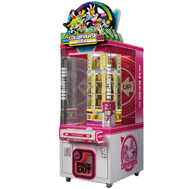YPfuns 110V/220V-Compatible Coin-Operated Claw Crane Arcade Machine Children's English-Speaking Customizable Size Metal Acrylic