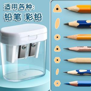 Deli Pencil Sharpener Double Hole 7mm 9mm Manual Portable Stationery - Product Image 3