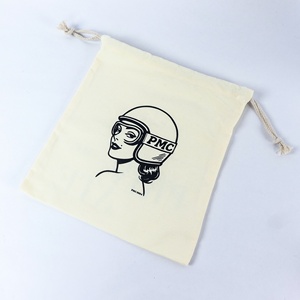 Bán buôn biểu tượng tùy chỉnh màu trắng mềm Muslin <span class=keywords><strong>Twill</strong></span> Pouch dây rút bông Bụi Túi sinh thái thân thiện - Product Image 5