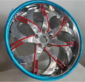 Llantas de coche de pasajeros personalizadas 2 piezas de aleación de rueda forjada 18/19/20/21/22/23/24/26 pulgadas T6061 llantas de coche de aluminio de aviación <span class=keywords><strong>Corvette</strong></span> - Product Image 4