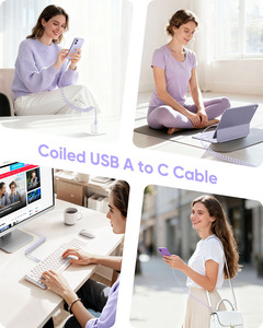 สายชาร์จข้อมูล USB C แบบถักไนลอน SUNGUY รุ่นสั่งทำพิเศษจากคลังสินค้า DE สายชาร์จเร็วแบบยืดหดได้ สำหรับตลาด EU - Product Image 3