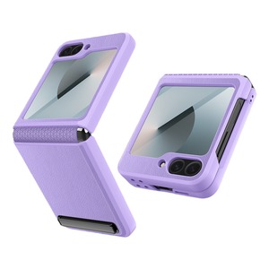 El nuevo modelo de Huanmin es una funda plegable para teléfono con diseño de lichi y cobertura total, con un soporte invisible, diseñada para el Samsung Z. - Product Image 5