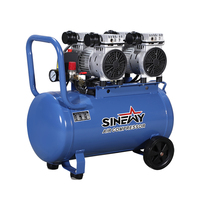 Compresseur d'air sans huile bleu de modèle de rendement élevé de double moteur portatif puissant de SINEAY