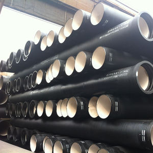 Tuyau en fonte ductile peint au bitume DN600 - EN545, doublé de <span class=keywords><strong>ciment</strong></span> double, embout <span class=keywords><strong>à</strong></span> emboîtement, tuyauterie de pliage, exportateur indien - Product Image 5