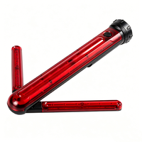 Feu de signalisation routière portable rechargeable à 22 LED - Lumière de sécurité multifonction